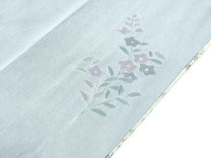平和屋着物●中国三大刺繍　スワトウ刺繍　訪問着　総刺繍　泰斗刺繍　雪輪吉祥花文　金糸　正絹　逸品　CABK7369yc