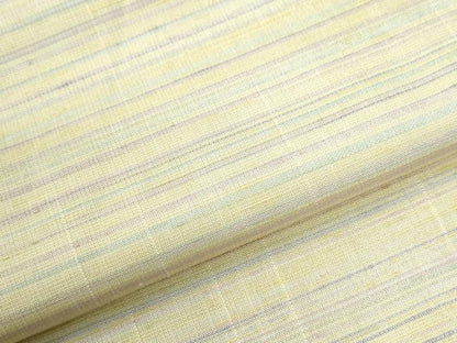 平和屋着物●紅花紬　米沢　霞文　正絹　逸品　CABK7378yc