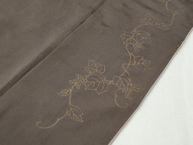 平和屋着物●中国三大刺繍　総相良刺繍　訪問着　葡萄蔦の葉文　暈し染め　正絹　逸品　CABK7384yc