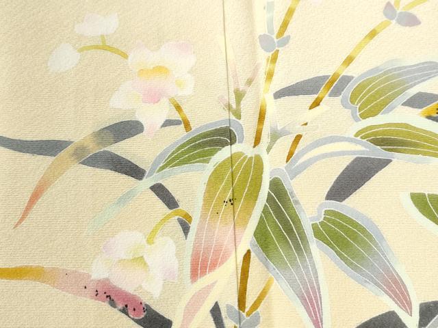平和屋着物●京加賀友禅　百貫石峰　訪問着　枝花文　さが美扱い　正絹　逸品　未使用　CABK7386yc