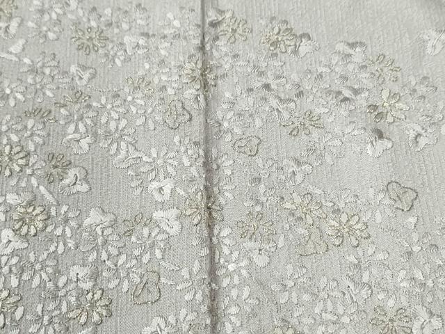 平和屋着物●訪問着　総刺繍　流水枝花文　ロング丈　正絹　逸品　CABK7388yc