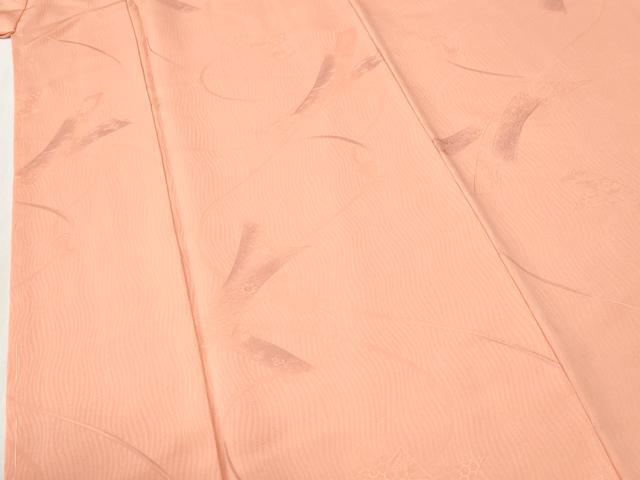 平和屋着物●上質な小紋　地紋起こし　熨斗吉祥花文　正絹　逸品　未使用　CABK7397yc