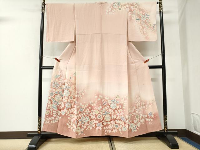 平和屋着物●越後十日町の一流染匠　桐屋・翠山工房　訪問着　辻が花　絞り　暈し染め　正絹　逸品　CABK7400yc