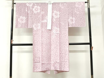 平和屋着物●長襦袢　無双仕立て　薔薇尽くし　正絹　逸品　未使用　CABK7401yc