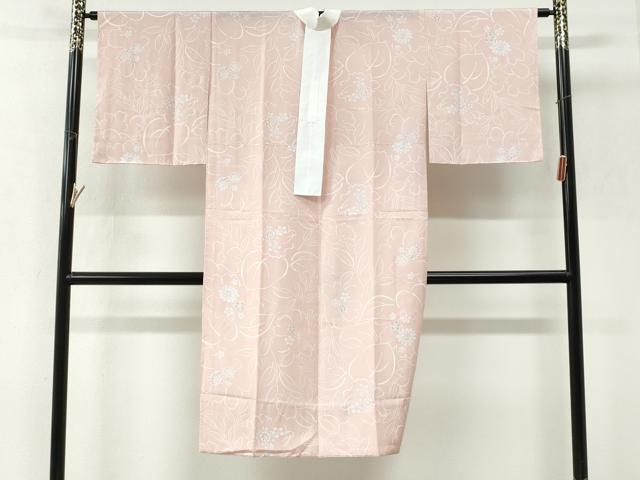 平和屋着物●長襦袢　無双仕立て　草花文　正絹　逸品　未使用　CABK7402yc
