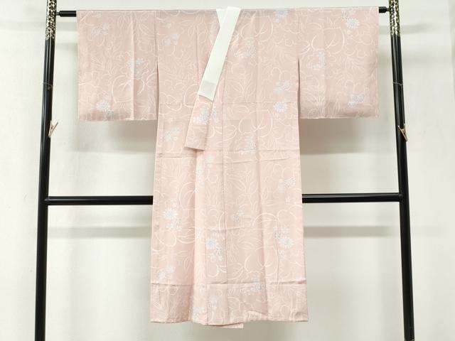 平和屋着物●長襦袢　無双仕立て　草花文　正絹　逸品　未使用　CABK7402yc
