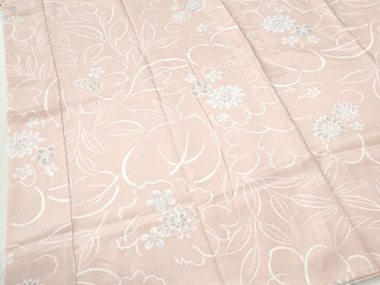 平和屋着物●長襦袢　無双仕立て　草花文　正絹　逸品　未使用　CABK7402yc