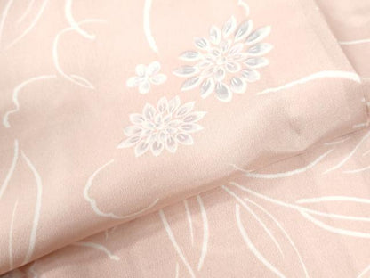 平和屋着物●長襦袢　無双仕立て　草花文　正絹　逸品　未使用　CABK7402yc