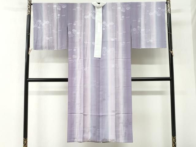 平和屋着物●長襦袢　袷　霞草花地紋　暈し染め　正絹　逸品　未使用　CABK7403yc