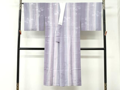 平和屋着物●長襦袢　袷　霞草花地紋　暈し染め　正絹　逸品　未使用　CABK7403yc
