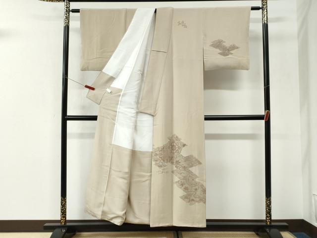 平和屋着物●中国三大刺繍　スワトウ刺繍　総刺繍　訪問着　更紗花唐草文　正絹　逸品　CABK7404yc