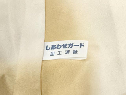 平和屋着物●上質な小紋　瓢箪蔦の葉花文　正絹　逸品　CABK7408yc