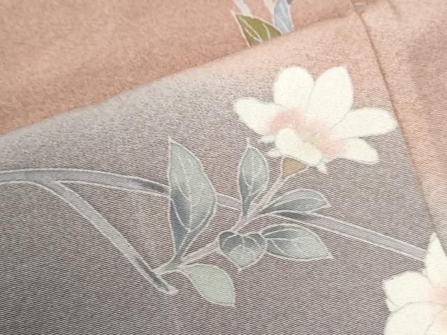 平和屋着物●高級染元　粋峰　林芳夫　京加賀友禅　訪問着　枝花文　暈し染め　正絹　逸品　CABK7425yc