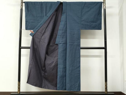 平和屋着物●男性　紬　アンサンブル　120亀甲　総詰め　正絹　逸品　未使用　CABK7431yc