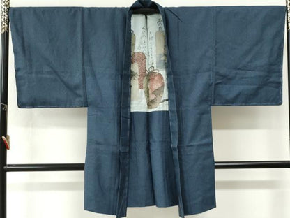 平和屋着物●男性　紬　アンサンブル　120亀甲　総詰め　正絹　逸品　未使用　CABK7431yc