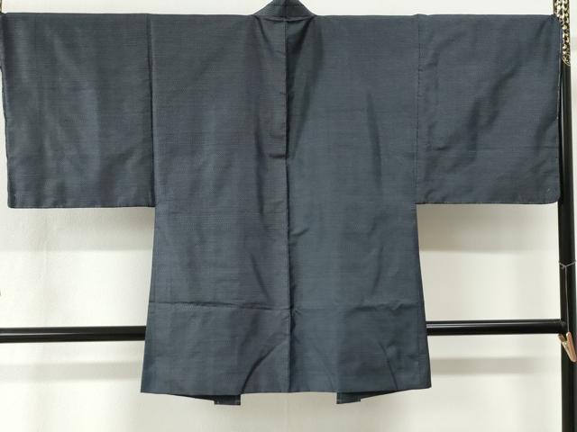 平和屋着物●男性　本場大島紬　アンサンブル　80亀甲　総詰め　羽裏：虎　正絹　逸品　未使用　CABK7432yc