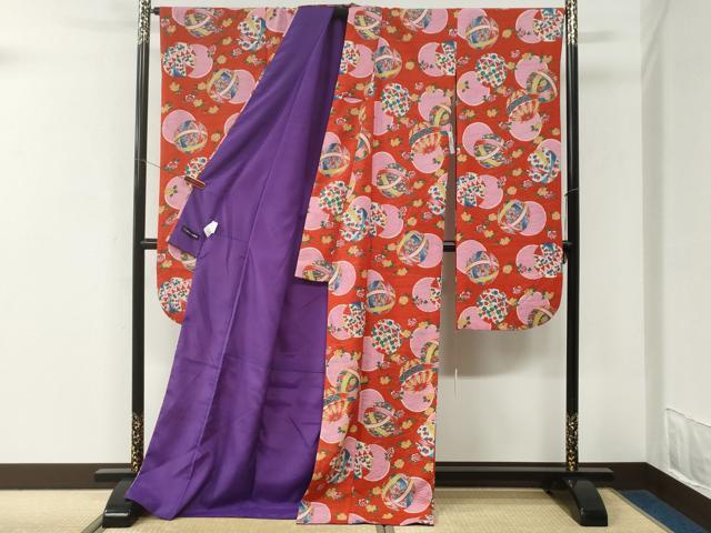 平和屋着物●振袖　毬花文　CABK7434yc