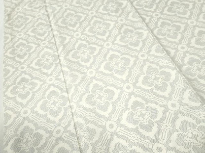 平和屋着物●本場大島紬　白大島　天井花文　正絹　逸品　CABK7442yc