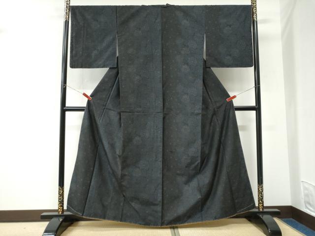 平和屋着物●本場大島紬　ねじ花文　正絹　逸品　未使用　CABK7443yc