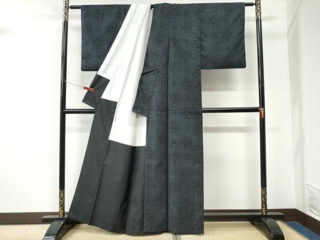 平和屋着物●本場大島紬　7マルキ　吉祥文　正絹　逸品　CABK7445yc