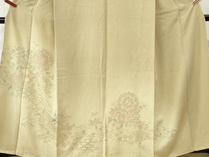 平和屋着物●中国三大刺繍　スワトウ刺繍　総刺繍　訪問着　吉祥花文　暈し染め　正絹　逸品　未使用　CABK7455yc