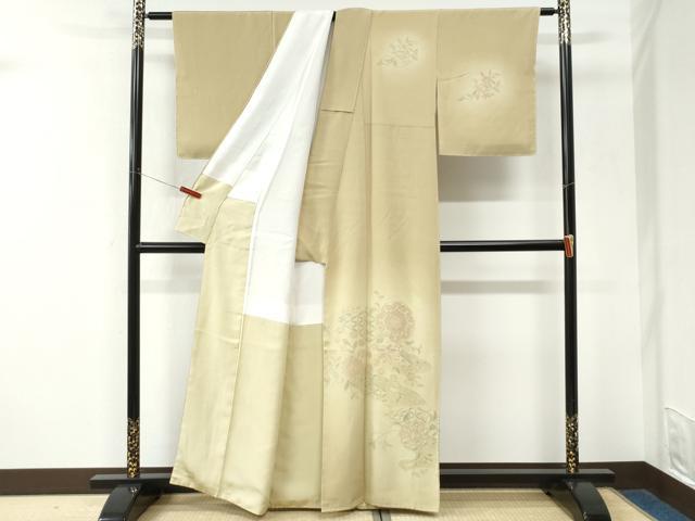 平和屋着物●中国三大刺繍　スワトウ刺繍　総刺繍　訪問着　吉祥花文　暈し染め　正絹　逸品　未使用　CABK7455yc