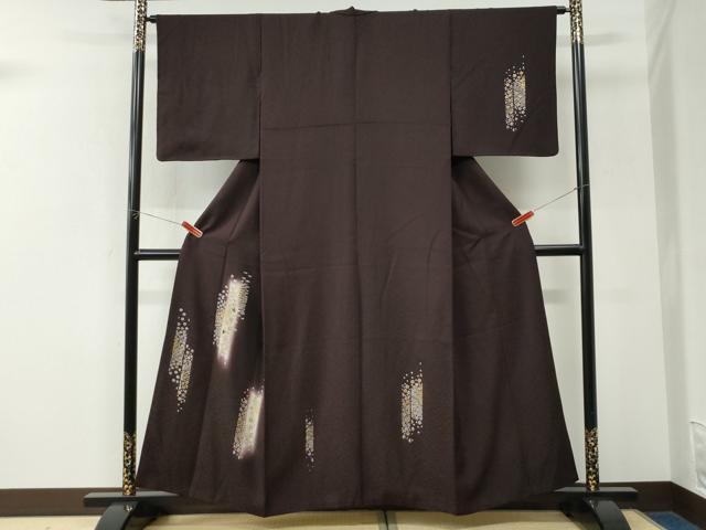 平和屋着物●訪問着　螺鈿　舞花文　暈し染め　金彩　正絹　逸品　CABK7458yc
