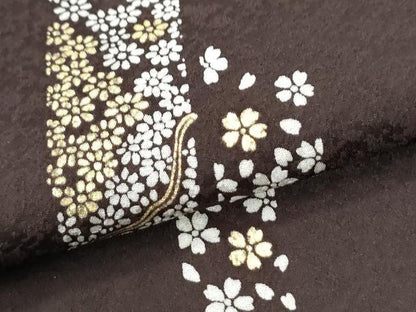 平和屋着物●訪問着　螺鈿　舞花文　暈し染め　金彩　正絹　逸品　CABK7458yc