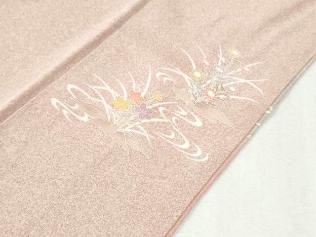 平和屋着物●訪問着　浜松風景文　暈し染め　金彩　正絹　逸品　CABK7465yc