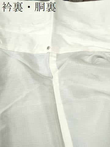 平和屋着物●小千谷紬　百柄　正絹　逸品　CABK7468yc