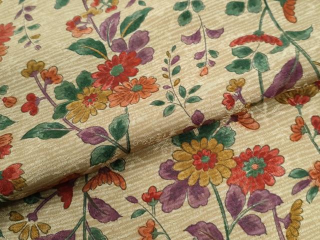 平和屋着物●訪問着　枝花文　正絹　逸品　CABK7474yc