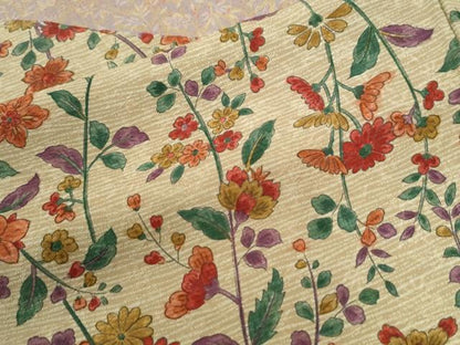 平和屋着物●訪問着　枝花文　正絹　逸品　CABK7474yc