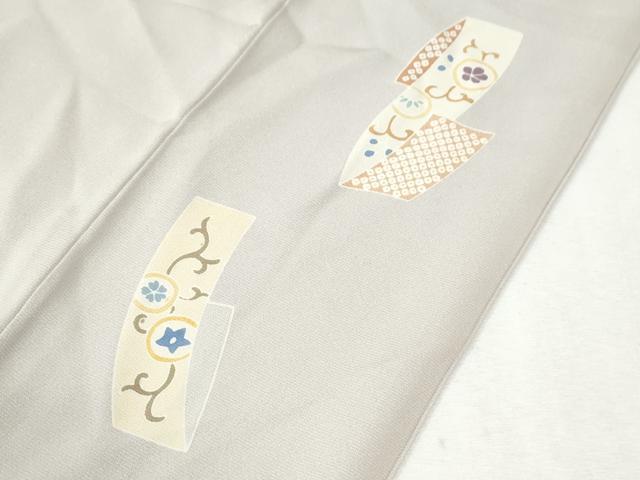 平和屋着物●訪問着　駒刺繍　短冊花唐草文　金彩　正絹　逸品　CABK7475yc