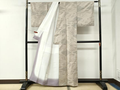 平和屋着物●本場大島紬　9マルキ　切嵌草木文　正絹　逸品　未使用　CABK7478yc