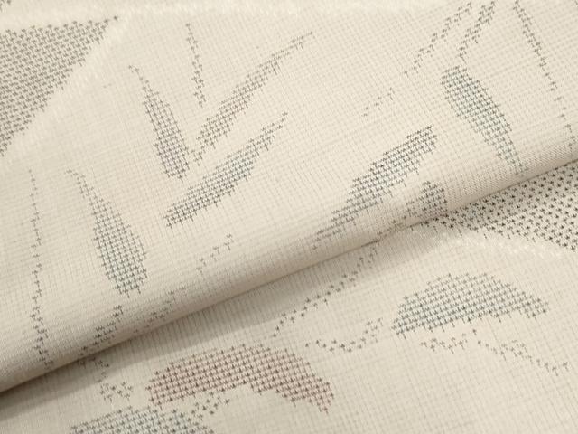 平和屋着物●本場大島紬　9マルキ　切嵌草木文　正絹　逸品　未使用　CABK7478yc
