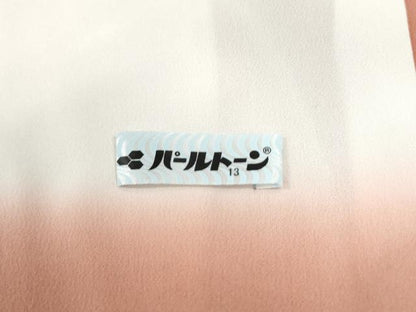 平和屋着物●上質な小紋　雪輪花蝶文　正絹　逸品　CABK7485yc