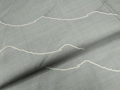 平和屋着物●訪問着　本場大島紬　9マルキ　霞文　正絹　逸品　CABK7486yc
