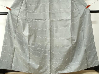 平和屋着物●訪問着　本場大島紬　9マルキ　霞文　正絹　逸品　CABK7486yc