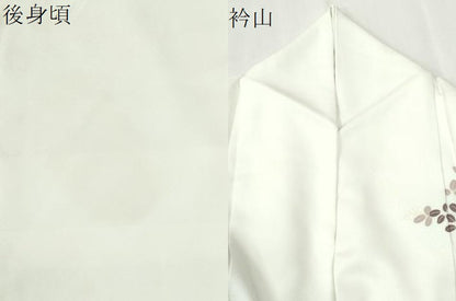 平和屋着物●訪問着　遠山草花文草花文　金彩　正絹　逸品　CABK7493yc