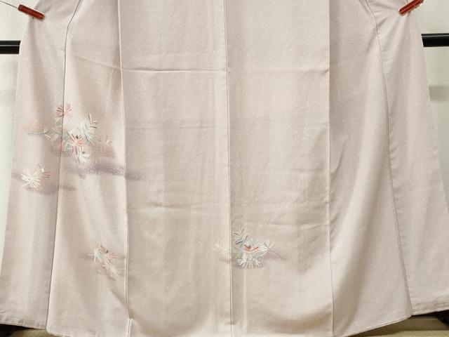 平和屋着物●訪問着　刺繍　霞松葉文　暈し染め　正絹　逸品　CABK7495yc