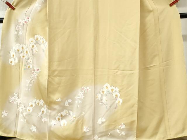 平和屋着物●訪問着　胡蝶蘭　カトレア　暈し染め　金彩　正絹　逸品　CABK7500yc