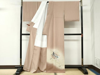 平和屋着物●豪華色留袖　作家物　十二単　檜扇花文　暈し染め　金彩　正絹　逸品　CABK7503yc