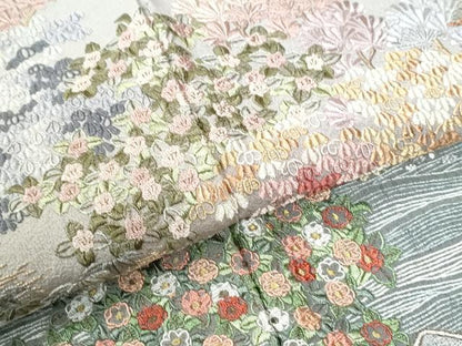 平和屋着物●豪華色留袖　駒刺繍　霞京風景文　暈し染め　正絹　逸品　CABK7504yc