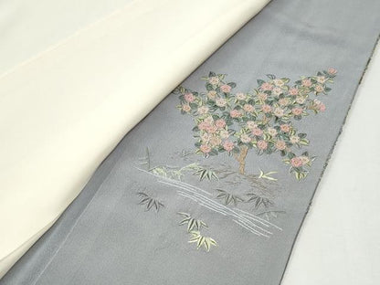 平和屋着物●豪華色留袖　駒刺繍　霞京風景文　暈し染め　正絹　逸品　CABK7504yc