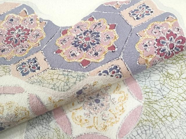 平和屋着物●訪問着　一珍染　道長蜀江花文　暈し染め　金彩　正絹　逸品　CABK7512yc