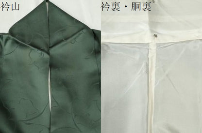 平和屋着物●訪問着　刺繍　地紋起こし　薔薇　金彩　正絹　逸品　CABK7513yc
