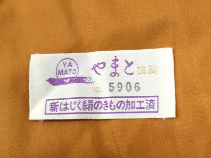 平和屋着物●上質な紬　縞　やまと誂製　正絹　逸品　CABK7515yc
