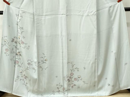 平和屋着物●訪問着　枝花文　正絹　逸品　CABK7516yc