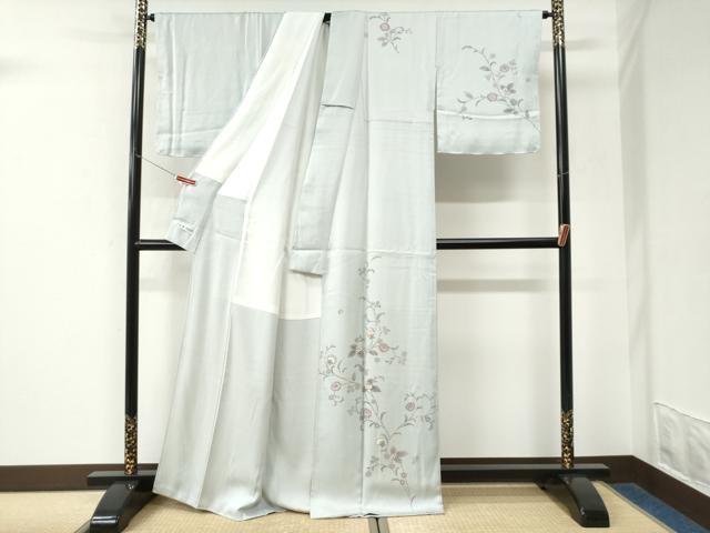 平和屋着物●訪問着　枝花文　正絹　逸品　CABK7516yc
