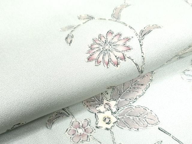 平和屋着物●訪問着　枝花文　正絹　逸品　CABK7516yc